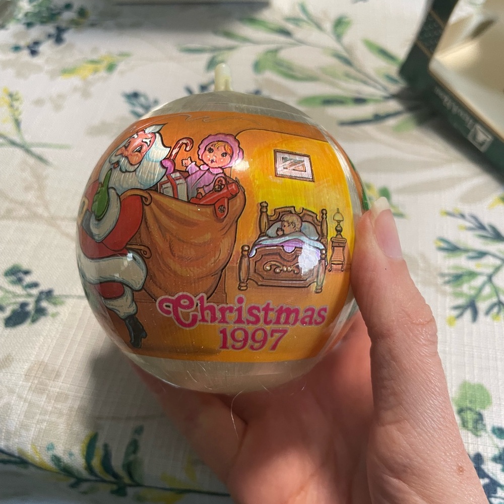 Christmas 1997 Ornament with Santa Design